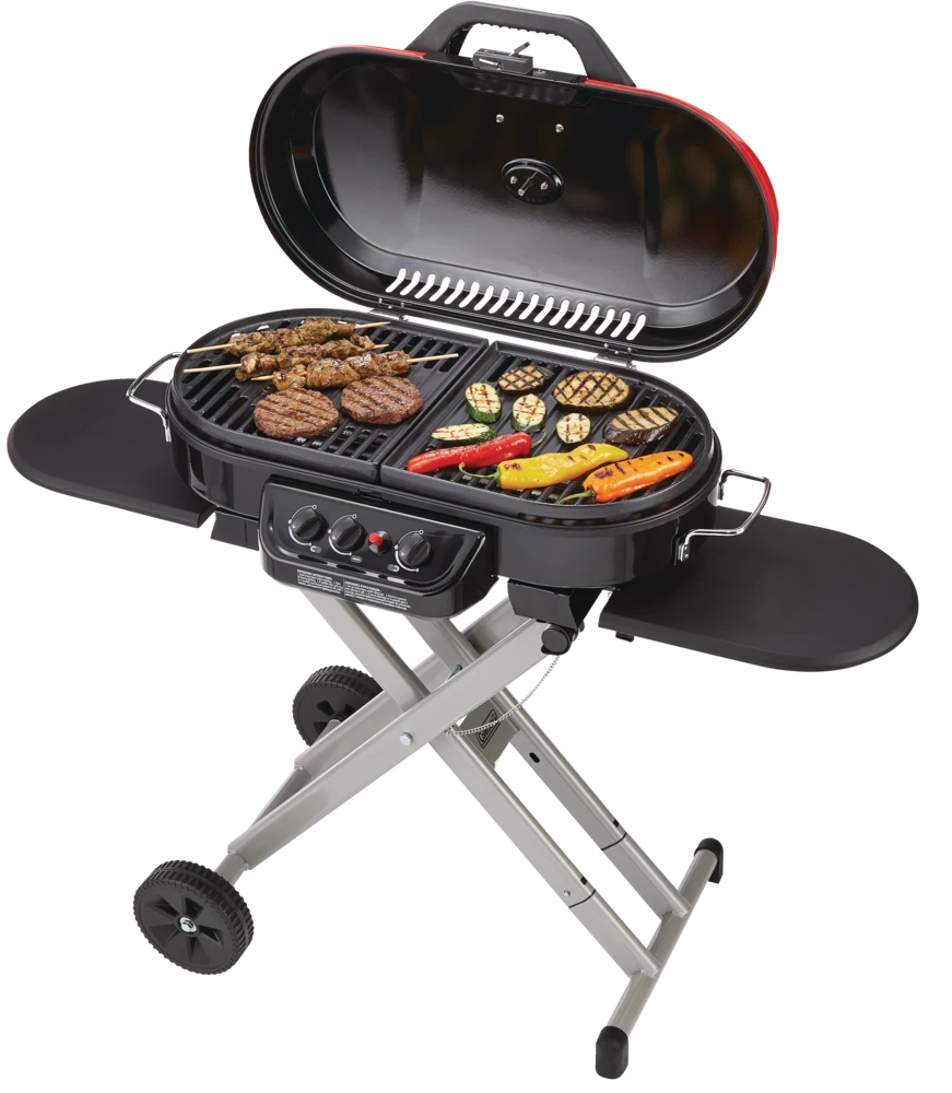 Coleman Roadtrip Portable 3-Burner Propane Gas BBQ Grill With A Folding Cart Stand 6 Coleman Roadtrip Portable 3-Burner Propane Gas BBQ Grill With A Folding Cart Stand - Image 6