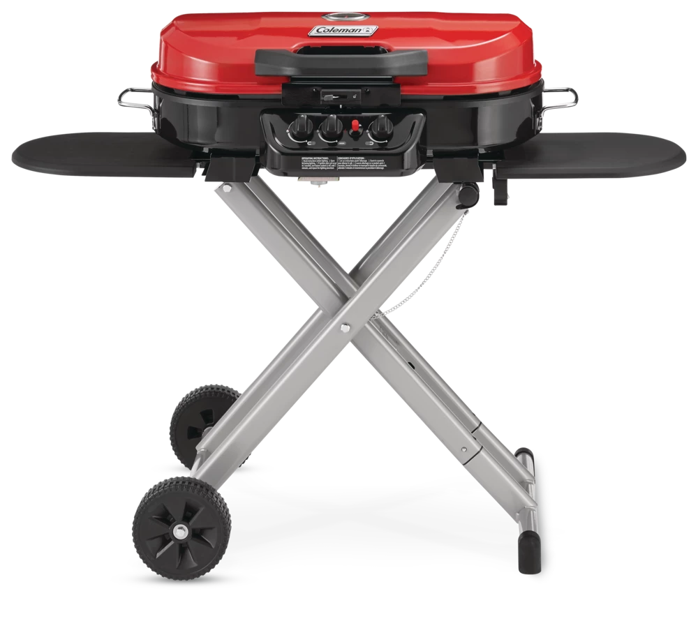 Coleman Roadtrip Portable 3-Burner Propane Gas BBQ Grill With A Folding Cart Stand 2 Coleman Roadtrip Portable 3-Burner Propane Gas BBQ Grill With A Folding Cart Stand - Image 2