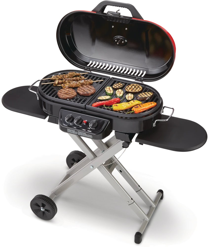 Coleman Roadtrip Portable 3-Burner Propane Gas BBQ Grill With A Folding Cart Stand 5 Coleman Roadtrip Portable 3-Burner Propane Gas BBQ Grill With A Folding Cart Stand - Image 5