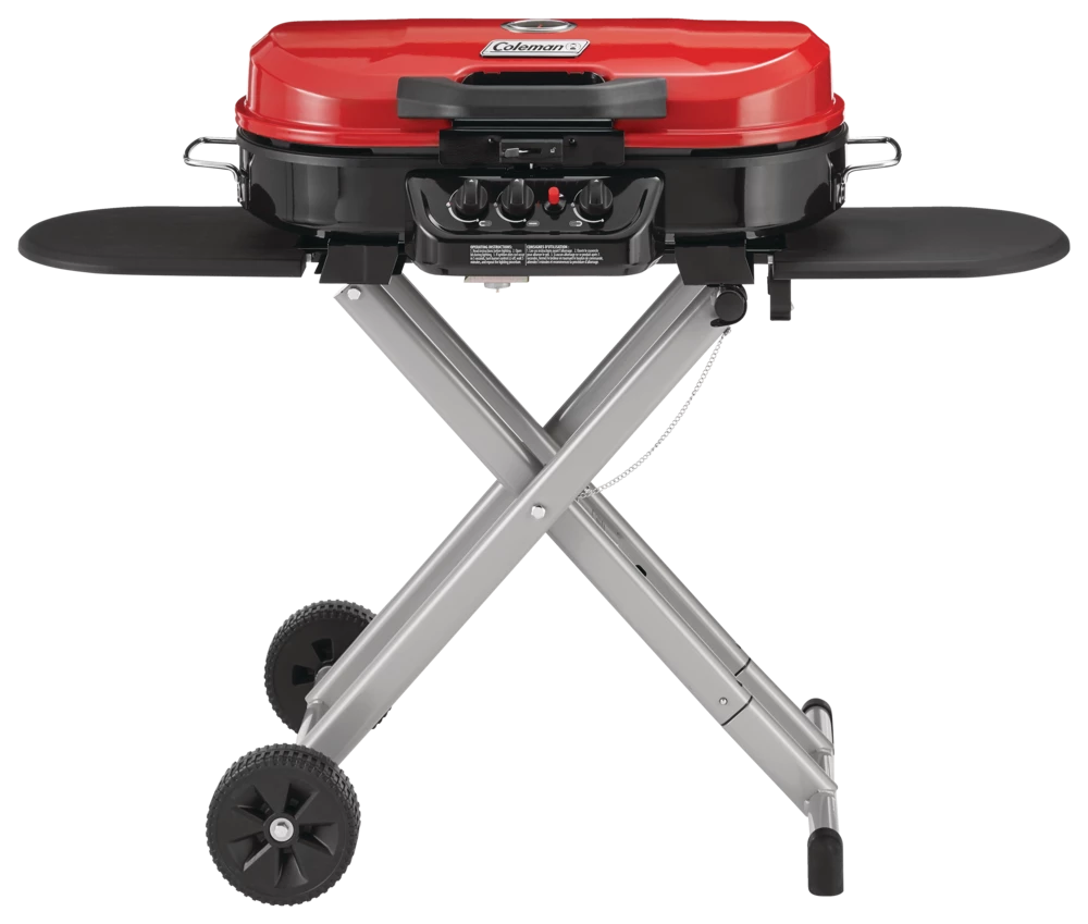 Coleman Roadtrip Portable 3-Burner Propane Gas BBQ Grill With A Folding Cart Stand 3 Coleman Roadtrip Portable 3-Burner Propane Gas BBQ Grill With A Folding Cart Stand - Image 3