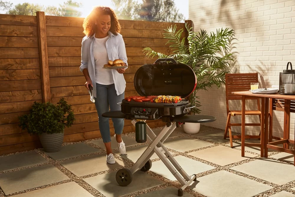 Coleman Roadtrip Portable 3-Burner Propane Gas BBQ Grill With A Folding Cart Stand 14 Coleman Roadtrip Portable 3-Burner Propane Gas BBQ Grill With A Folding Cart Stand - Image 14