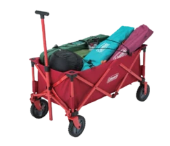 Coleman Outdoor Collapsible Folding Utility Wagon W/ Brake & Carry Bag, 100 Kg Capacity -Worx Sales Store coleman 4 in 1 wagon 3454659b 9662 4a22 989d 545afd9c510e