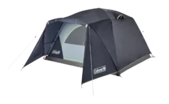Coleman Skydome 3-Season, 4-Person Easy Set-Up Camping Dome Tent W/ Rain Fly, Vestibule, E-Port & Carry Bag