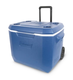 Coleman Wheeled Cooler, With Handle, 47.3-L, Blue