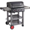 Coleman Cookout 3-Burner Propane Gas BBQ Grill With Side & Storage Shelves