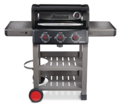 Coleman Cookout 3-Burner Propane Gas BBQ Grill With Side & Storage Shelves -Worx Sales Store coleman cookout 3 burner bbq bb497f41 0fd8 4238 8135 5bc18a7eab88