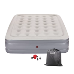 Coleman Queen Double-High Inflatable Air Mattress/Airbed W/ 120V AC Pump & Flocked Top -Worx Sales Store coleman double high airbed with pump queen 8648c8c9 1fb4 47bc 8cf1 c79aa914ef73
