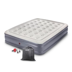 Coleman Queen Double-High Inflatable Air Mattress/Airbed W/ 120V AC Pump & Flocked Top -Worx Sales Store coleman double high airbed with pump queen eeeb4aca 8643 46c2 b8a9 6f83cf92af53