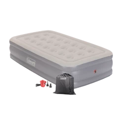 Coleman Twin Double-High Inflatable Air Mattress/Airbed W/ 120V AC Pump & Flocked Top -Worx Sales Store coleman double high airbed with pump twin ab28dbda 74b6 477f 8e59 1333cffb53e9