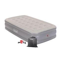 Coleman Twin Double-High Inflatable Air Mattress/Airbed W/ 120V AC Pump & Flocked Top -Worx Sales Store coleman double high airbed with pump twin acbc862c 92dc 4388 a676 f33262483099