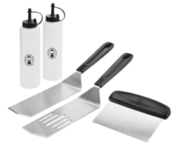 Coleman Cookout™ Stainless Steel Outdoor BBQ Grill Griddle Accessories Tools Set, 5-pc