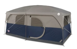 Coleman Hampton 3-Season, 9-Person, 2-Room Camping Cabin Tent W/ Room Divider, Rain Fly & Carry Bag