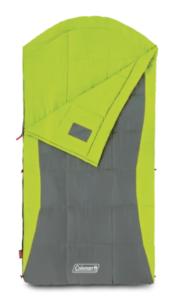 Coleman Dexter Point Insulated Mild Weather Sleeping Bag W/ Compression Sack, 10°C