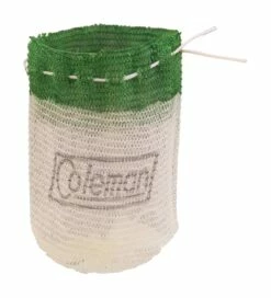 Coleman String Tie Standard Shape #21 Lantern Mantles, Green & White, 2-pk