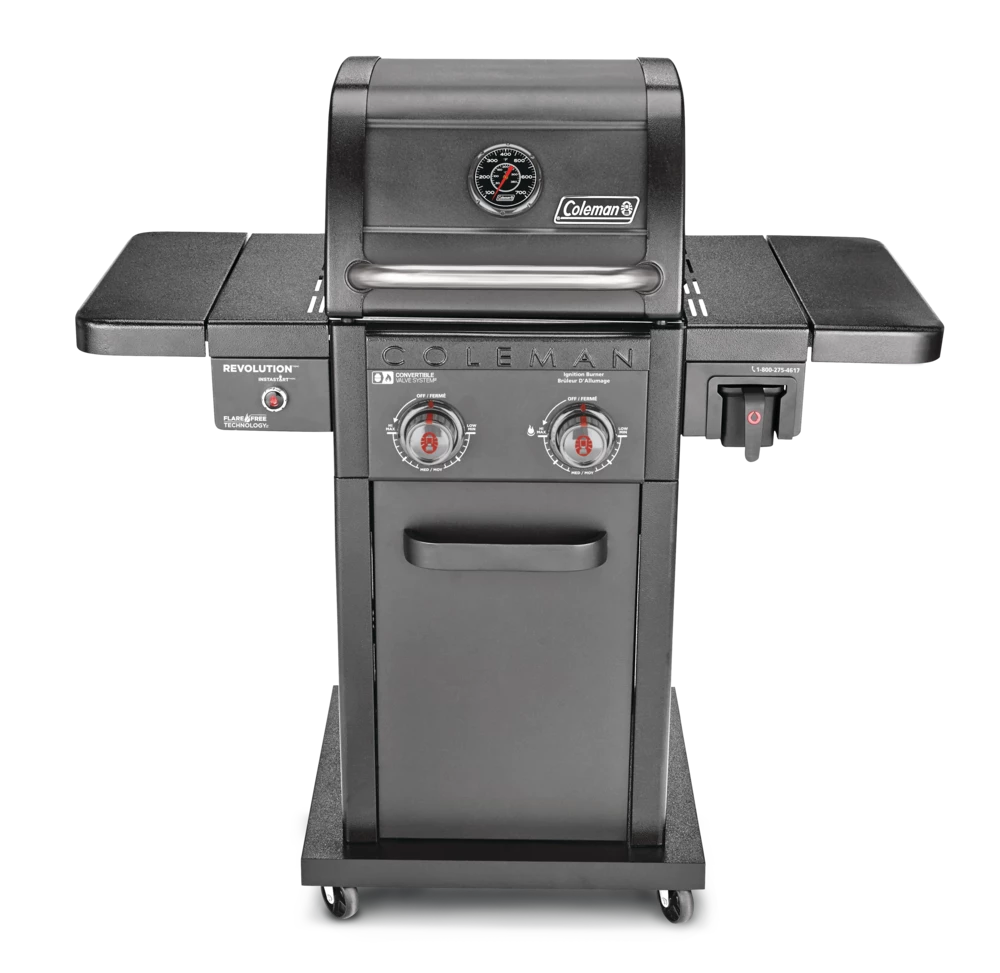 Coleman Revolution 2-Burner Convertible Propane Gas BBQ Grill With Side Shelves 9 Coleman Revolution 2-Burner Convertible Propane Gas BBQ Grill With Side Shelves - Image 9
