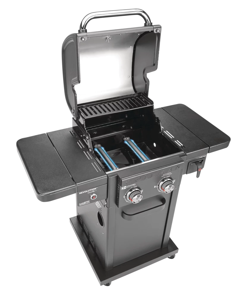 Coleman Revolution 2-Burner Convertible Propane Gas BBQ Grill With Side Shelves 15 Coleman Revolution 2-Burner Convertible Propane Gas BBQ Grill With Side Shelves - Image 15