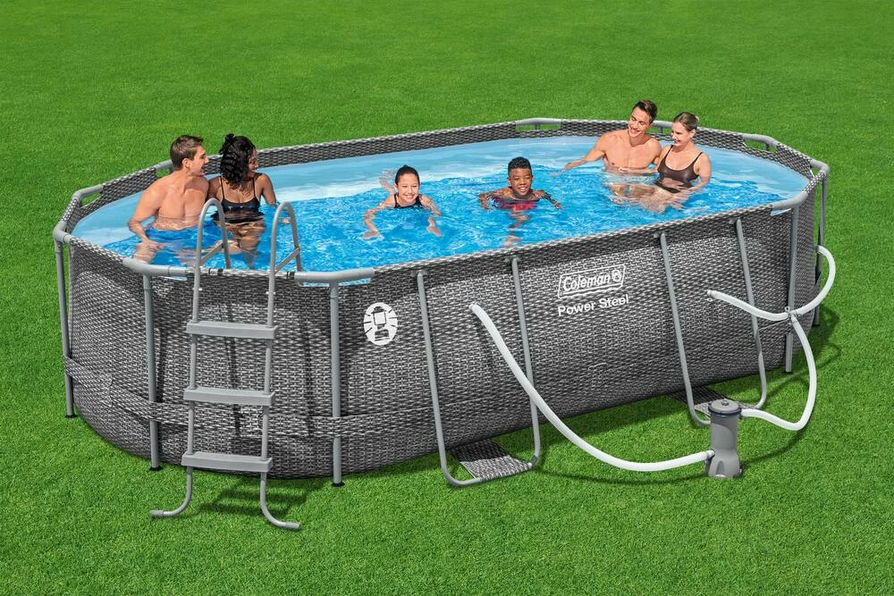 Coleman HydroForce™ Oval Steel Frame Swimming Pool, 16-ft X 10-ft X 48-ft 12 Coleman HydroForce™ Oval Steel Frame Swimming Pool, 16-ft X 10-ft X 48-ft - Image 12
