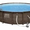 Coleman® Rattan Round Steel Frame Swimming Pool With Ladder, 18-ft X 52-in