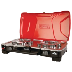 Coleman FyreSergeant Double-Burner 22,000 BTUs Camp Stove With 2-Grill Grates