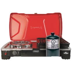 Coleman FyreSergeant Double-Burner 22,000 BTUs Camp Stove With 2-Grill Grates -Worx Sales Store coleman stove 2 hyperflame 22k btu 44733f6e 8fb6 45df a92e 6fe91eec8eff
