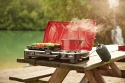 Coleman FyreSergeant Double-Burner 22,000 BTUs Camp Stove With 2-Grill Grates -Worx Sales Store coleman stove 2 hyperflame 22k btu ea34a3e3 82ba 47f2 80a0 544eafb66f70