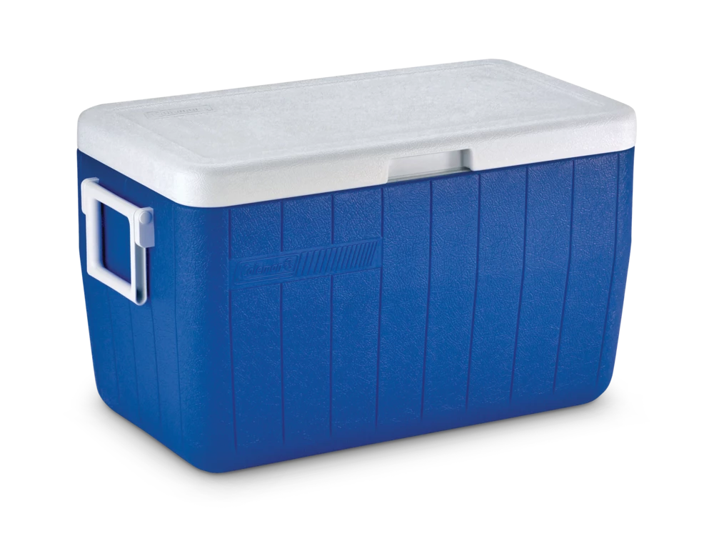 Coleman Poly-Lite Cooler, Holds 2L Bottles Upright, 45-L, Blue 1 Coleman Poly-Lite Cooler, Holds 2L Bottles Upright, 45-L, Blue