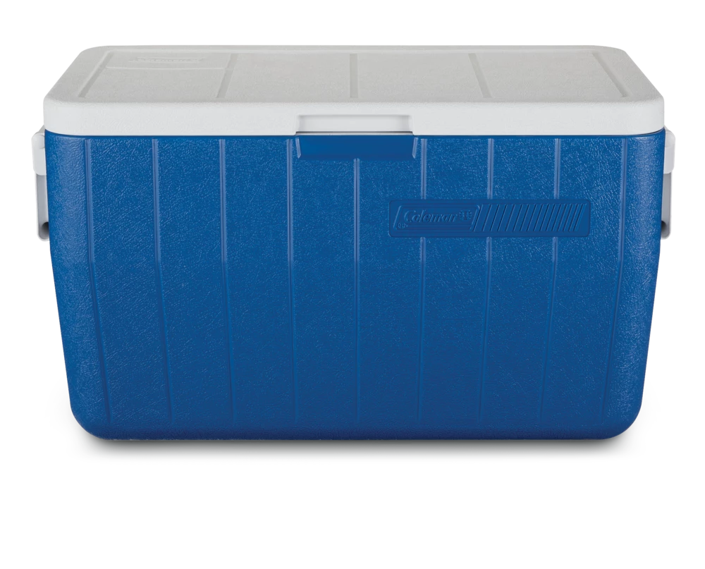 Coleman Poly-Lite Cooler, Holds 2L Bottles Upright, 45-L, Blue 2 Coleman Poly-Lite Cooler, Holds 2L Bottles Upright, 45-L, Blue - Image 2