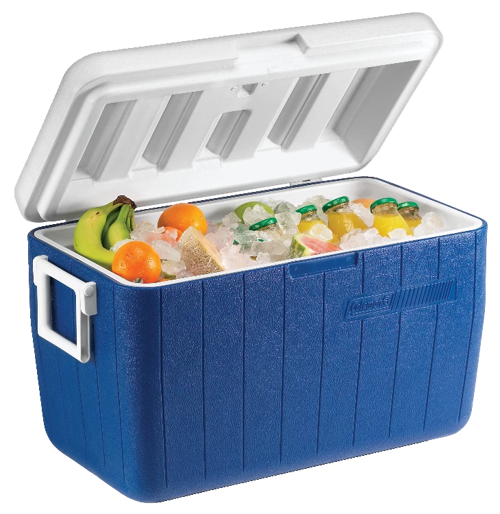 Coleman Poly-Lite Cooler, Holds 2L Bottles Upright, 45-L, Blue 8 Coleman Poly-Lite Cooler, Holds 2L Bottles Upright, 45-L, Blue - Image 8