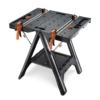 Worx Pegasus Foldable Worktable & Sawhorse, 31x25x32-in