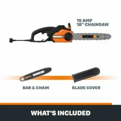 WORX 15 Amp Electric Chainsaw, 18-in -Worx Sales Store worx 15a electric chainsaw 18 dcbfde44 b6d3 4452 b238 5644c2e23b43