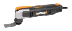 WORX WX686L 2.5A Variable Speed Oscillating Multi-Tool With Clip-In Wrench, Blade & Sanding Pad