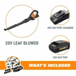 WORX 20V Cordless AIR Leaf Blower/Sweeper, 2Ah Battery & Charger Included -Worx Sales Store worx 20v blower sweeper combo 39c1180f c59d 44e9 87ea 3b7104f4b157