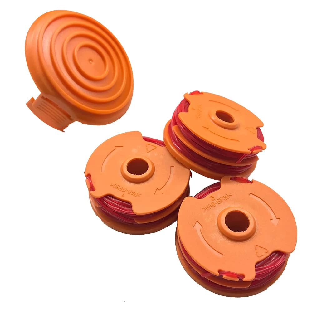 WORX WA0208 Dual Spool & Cap For AC Trimmers, 16-ft, 3-pk 1 WORX WA0208 Dual Spool & Cap For AC Trimmers, 16-ft, 3-pk