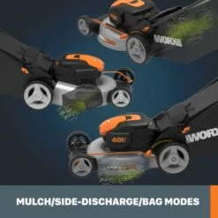 WORX Nitro 3-in-1 2x20V 5Ah Battery Cordless Brushed Walk Behind Push Lawn Mower, 20-in 24 WORX Nitro 3-in-1 2x20V 5Ah Battery Cordless Brushed Walk Behind Push Lawn Mower, 20-in -Worx Sales Store worx 40v cordless lawn mower 20 29d1a6b0 1c51 4ce8 9630 91cc4b63292b
