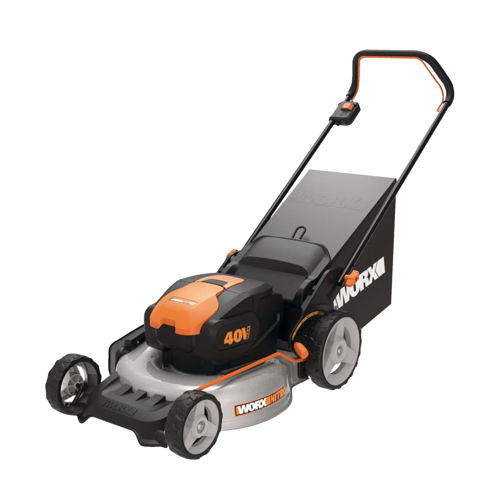 WORX Nitro 3-in-1 2x20V 5Ah Battery Cordless Brushed Walk Behind Push Lawn Mower, 20-in 3 WORX Nitro 3-in-1 2x20V 5Ah Battery Cordless Brushed Walk Behind Push Lawn Mower, 20-in - Image 3