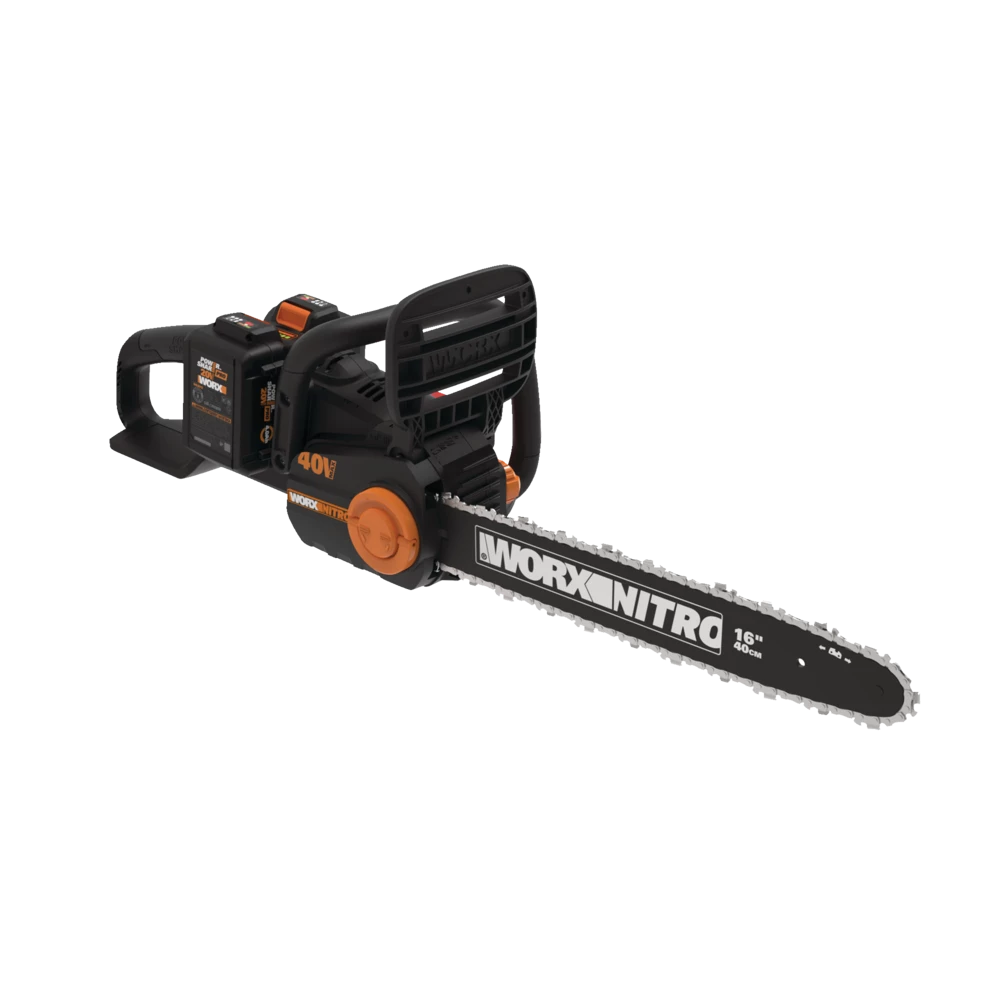 Worx Nitro 40V Cordless Chainsaw With Brushless Motor, Batteries & Charger Included, 16-in 2 Worx Nitro 40V Cordless Chainsaw With Brushless Motor, Batteries & Charger Included, 16-in - Image 2