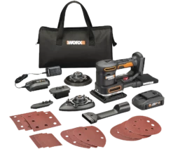 WORX WX820L 20V Power Share Sandeck 5-in-1 Cordless Detail/Finishing/Random Orbital Sander Kit -Worx Sales Store worx 5n1 multi sander kt 6632fa5f 49bf 48fc b9b4 80832e999bd6