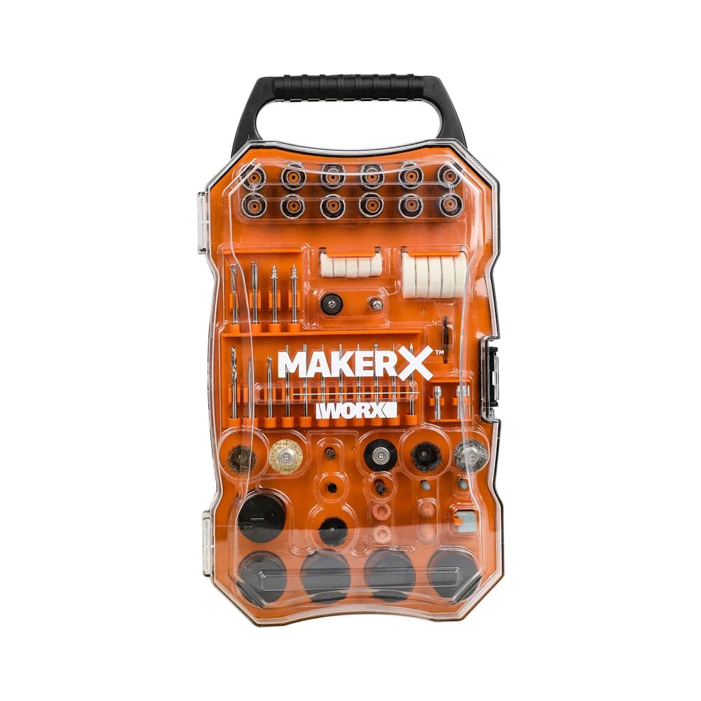 WORX WA7208 MAKERX Rotary Tool Accessory Kit 1 WORX WA7208 MAKERX Rotary Tool Accessory Kit