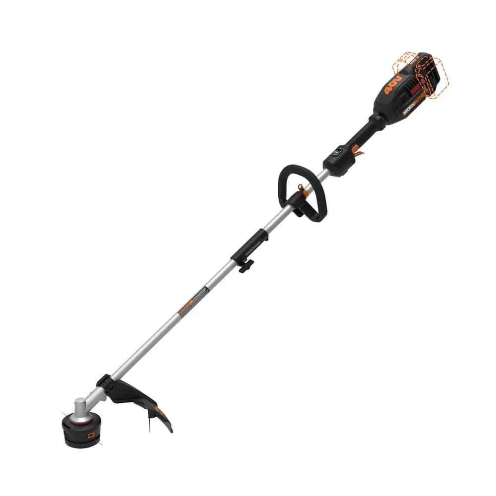 WORX Nitro Power Share 40V Cordless Attachment-Capable String Grass Trimmer, Tool Only, 15-in 3 WORX Nitro Power Share 40V Cordless Attachment-Capable String Grass Trimmer, Tool Only, 15-in - Image 3