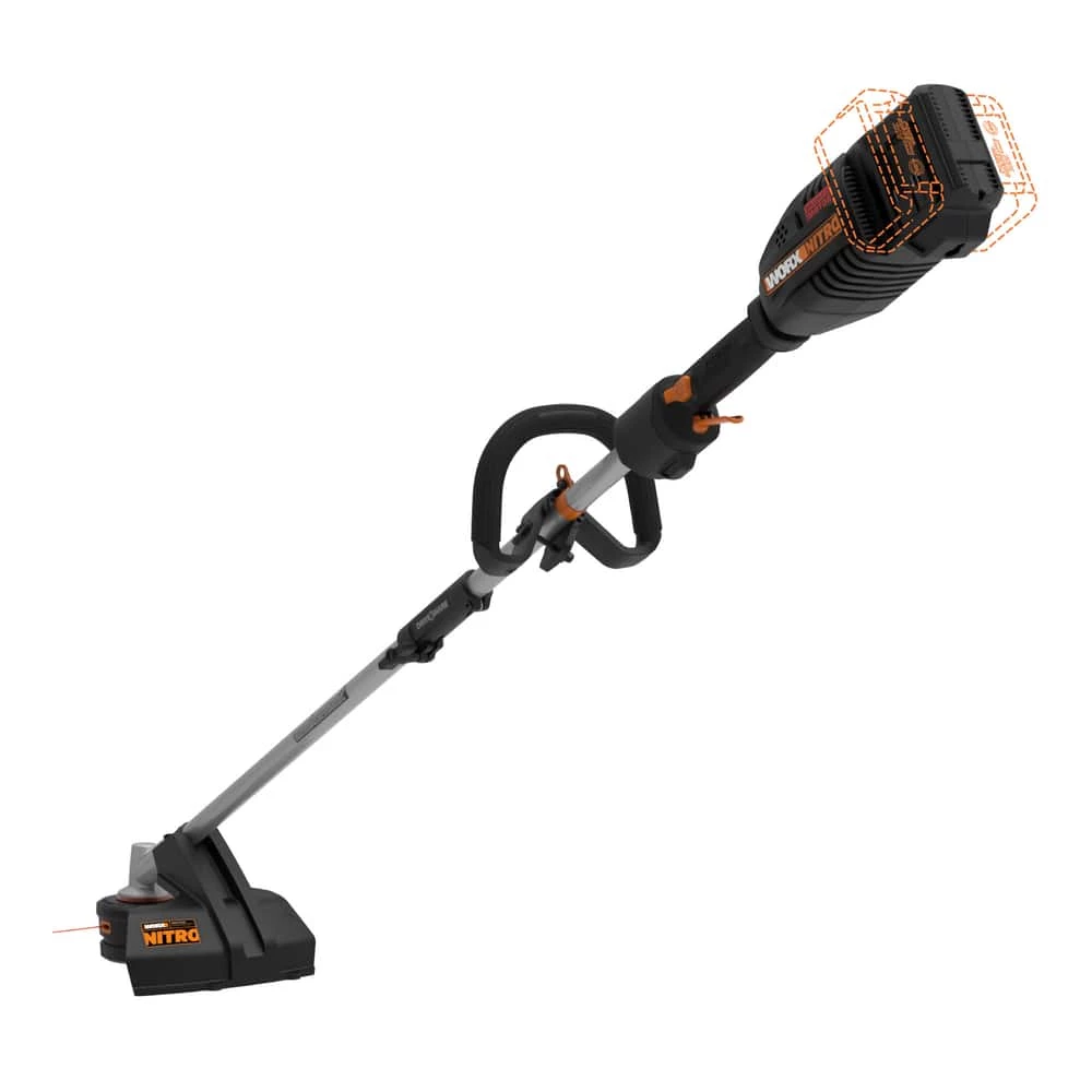 WORX Nitro Power Share 40V Cordless Attachment-Capable String Grass Trimmer, Tool Only, 15-in 8 WORX Nitro Power Share 40V Cordless Attachment-Capable String Grass Trimmer, Tool Only, 15-in - Image 8